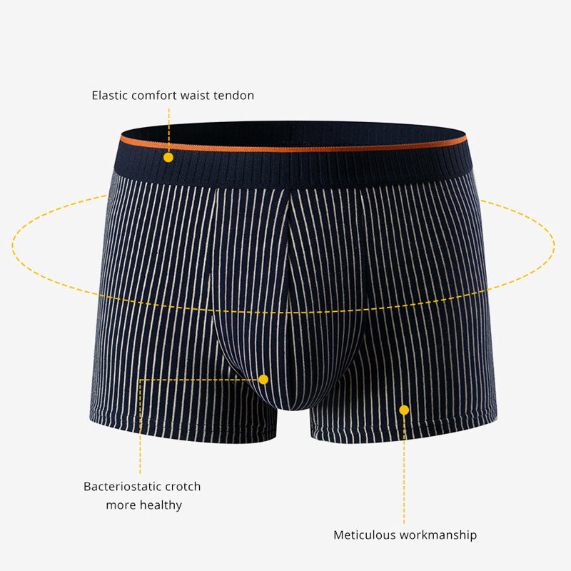 Men's Underwear Pure Cotton Boxer Brief Close-fitting Shorts