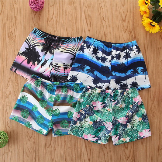 Summer children's beach swimming trunks