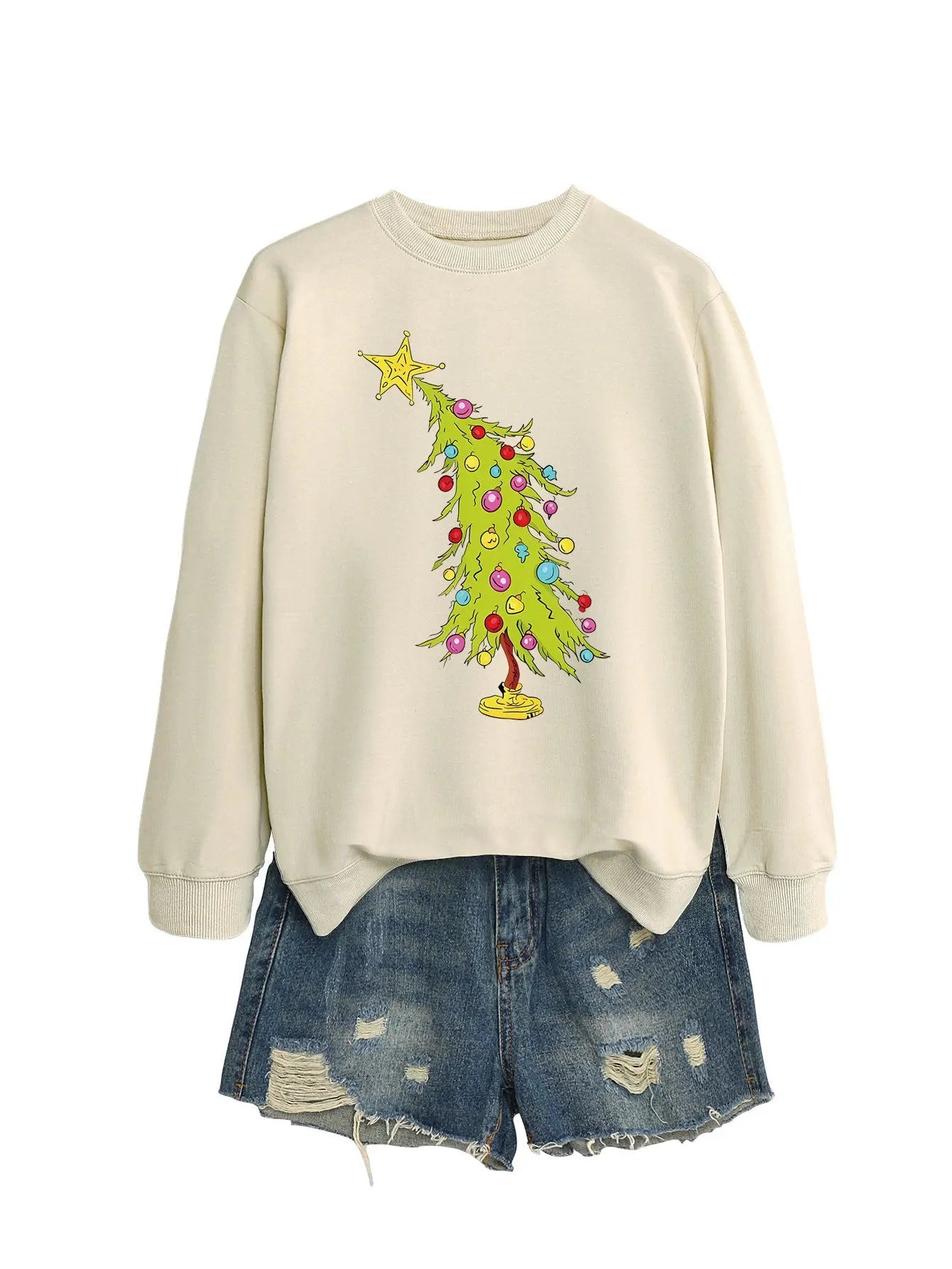 Five-pointed Star Green Christmas Tree Fashion Sweater Female Nipaaj