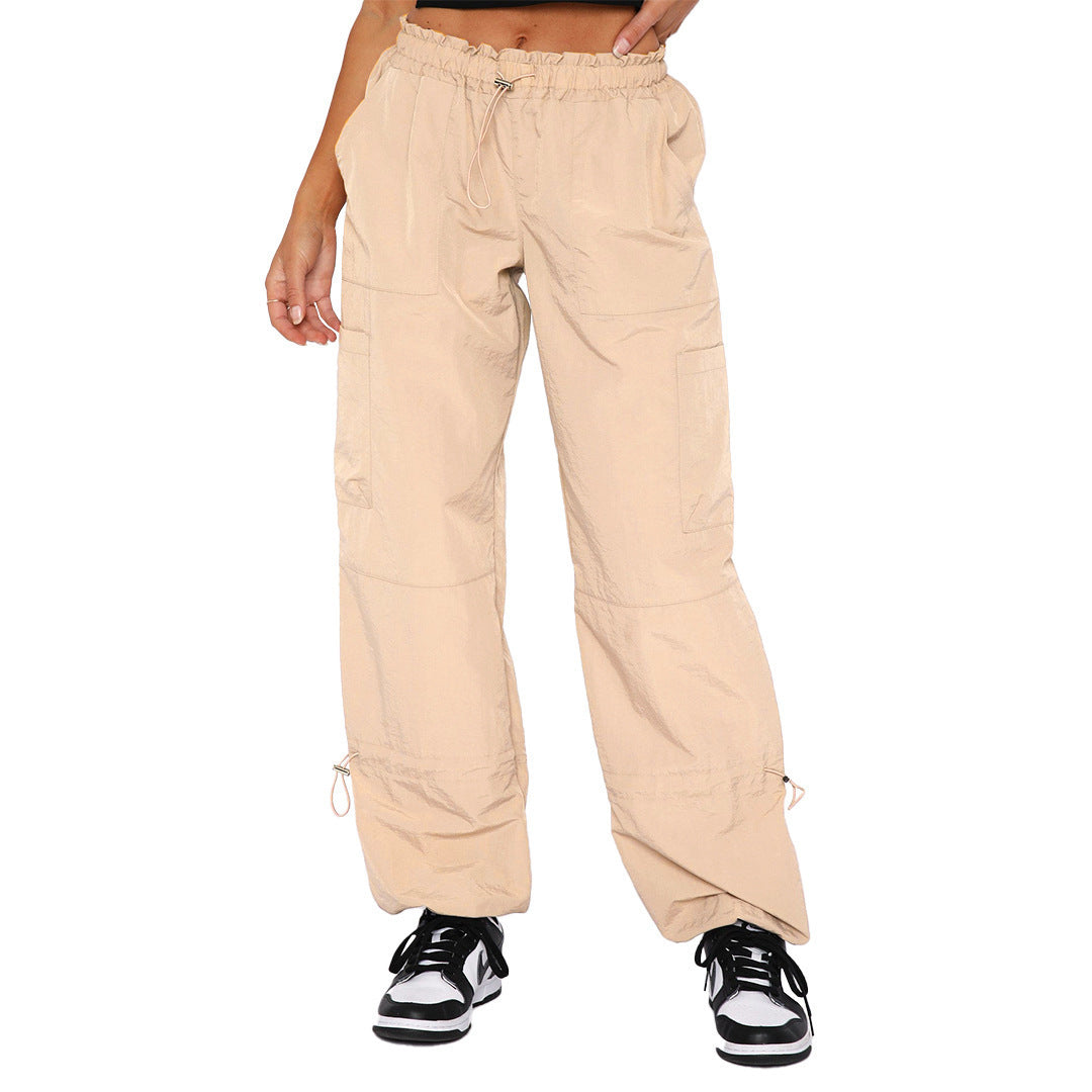 Multi-bag Straight Cargo Casual Pants