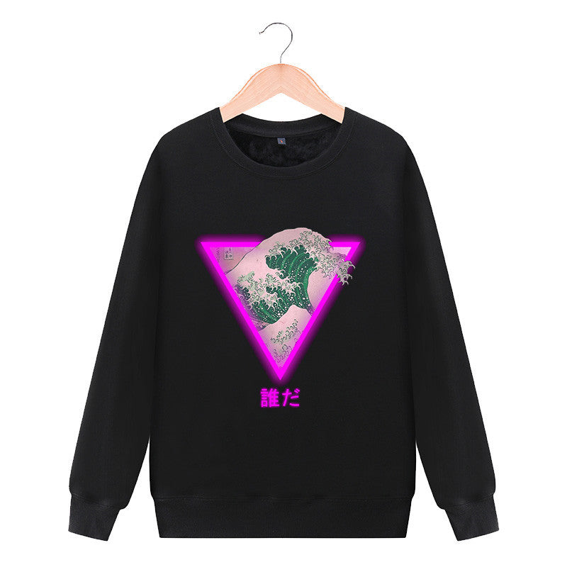 Round neck sweater casual jacket