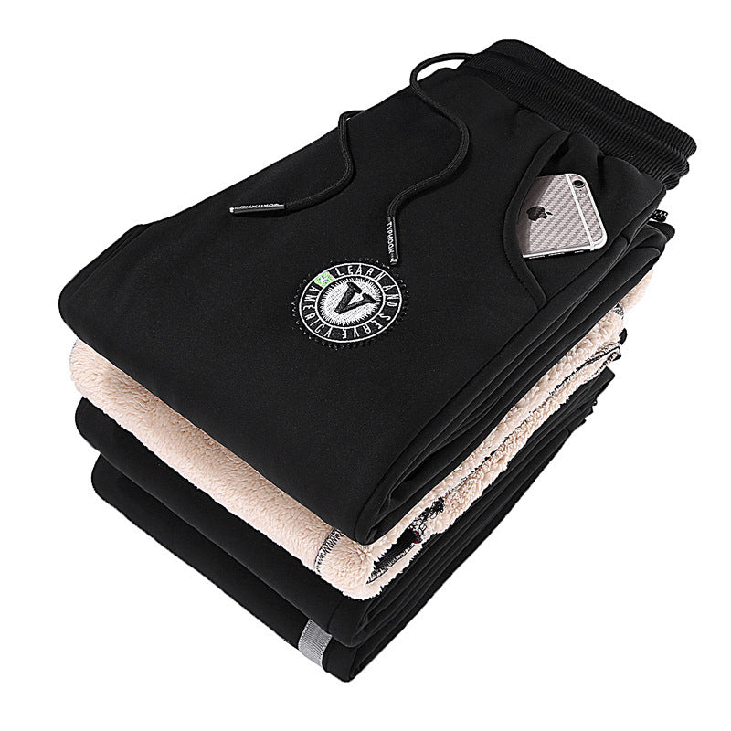 Lamb cashmere beam pants