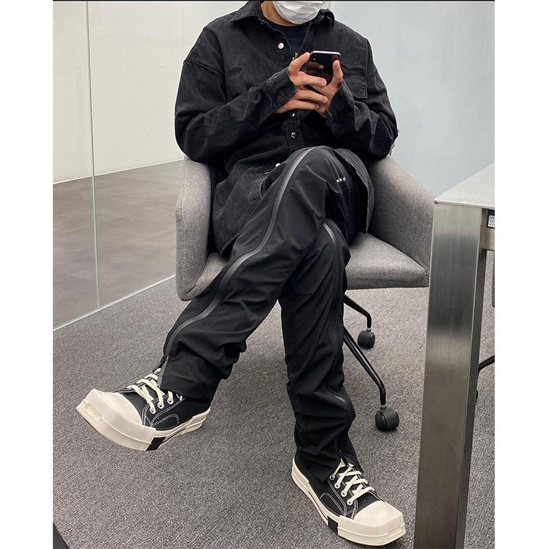 Functional Geometric Trendy Brand Women And Men Autumn Casual Trousers
