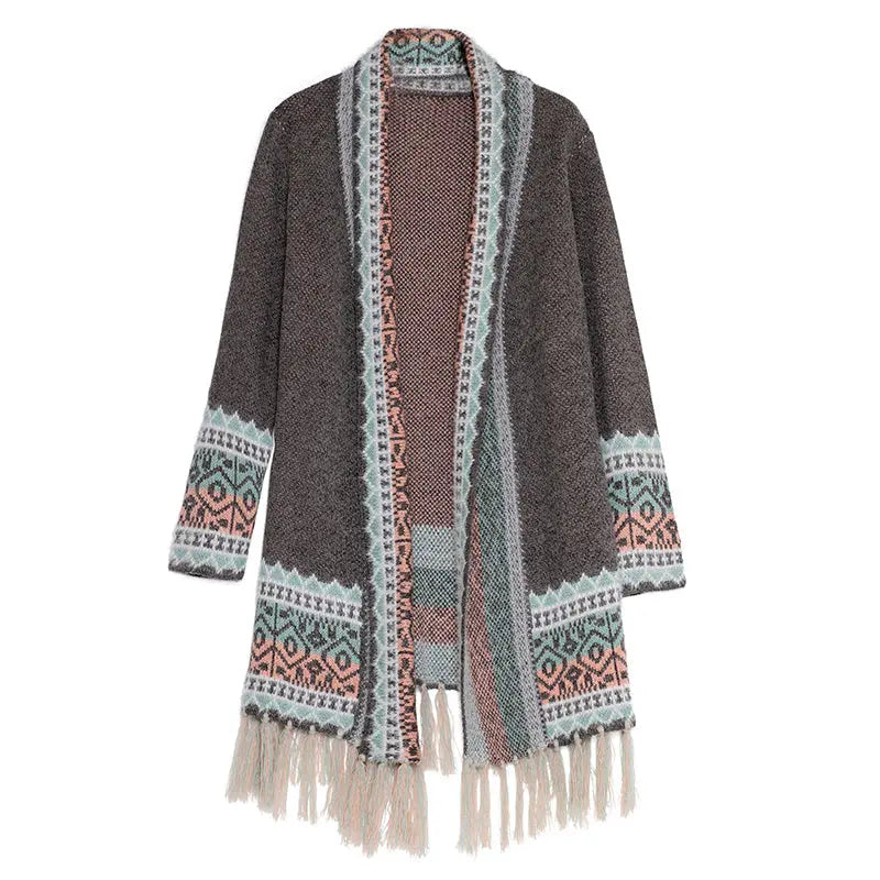 Women's Street Fashion Mid-length Loose Sweater Nipaaj
