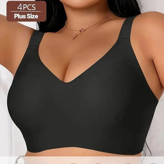 Women's Solid Color Simple Soft Support Seamless Underwear