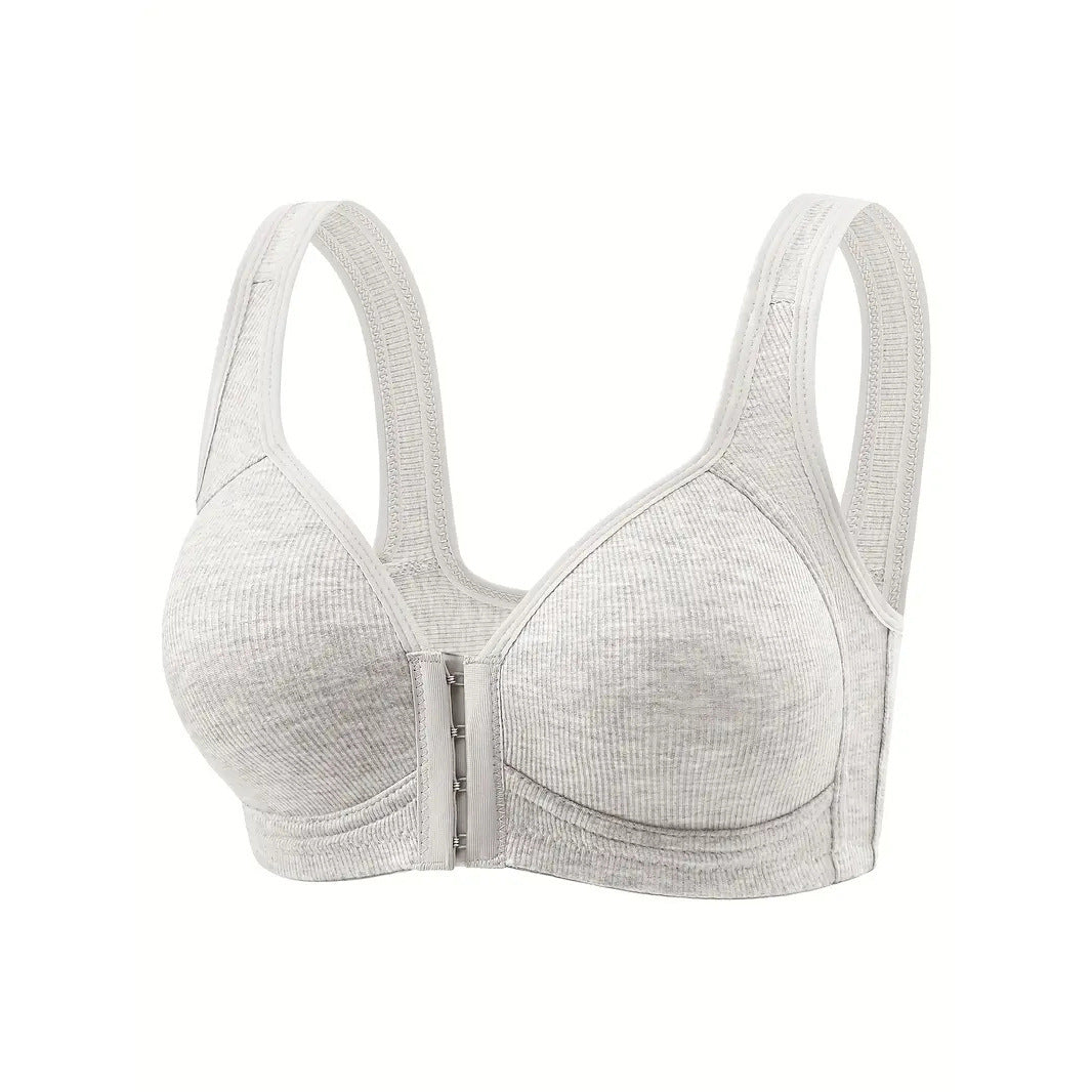 Front Button Underwear Large Size Push Up European And American Bra