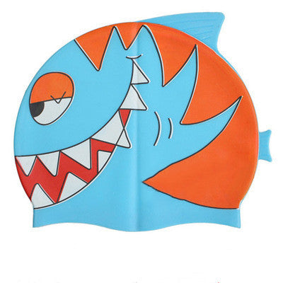 Silicone Children's Swimming Cap Cute Cartoon