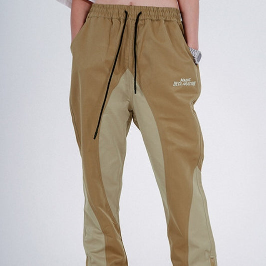 American High Street Alphabet Embroidered Panel Contrast Track Pants