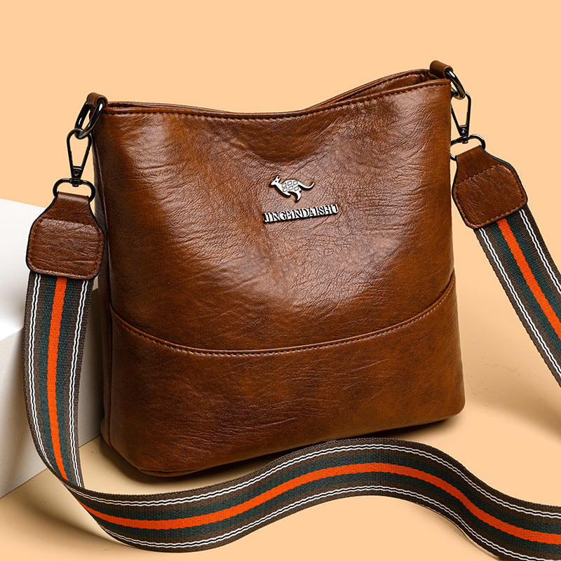 European American Simple Versatile Bucket Bag