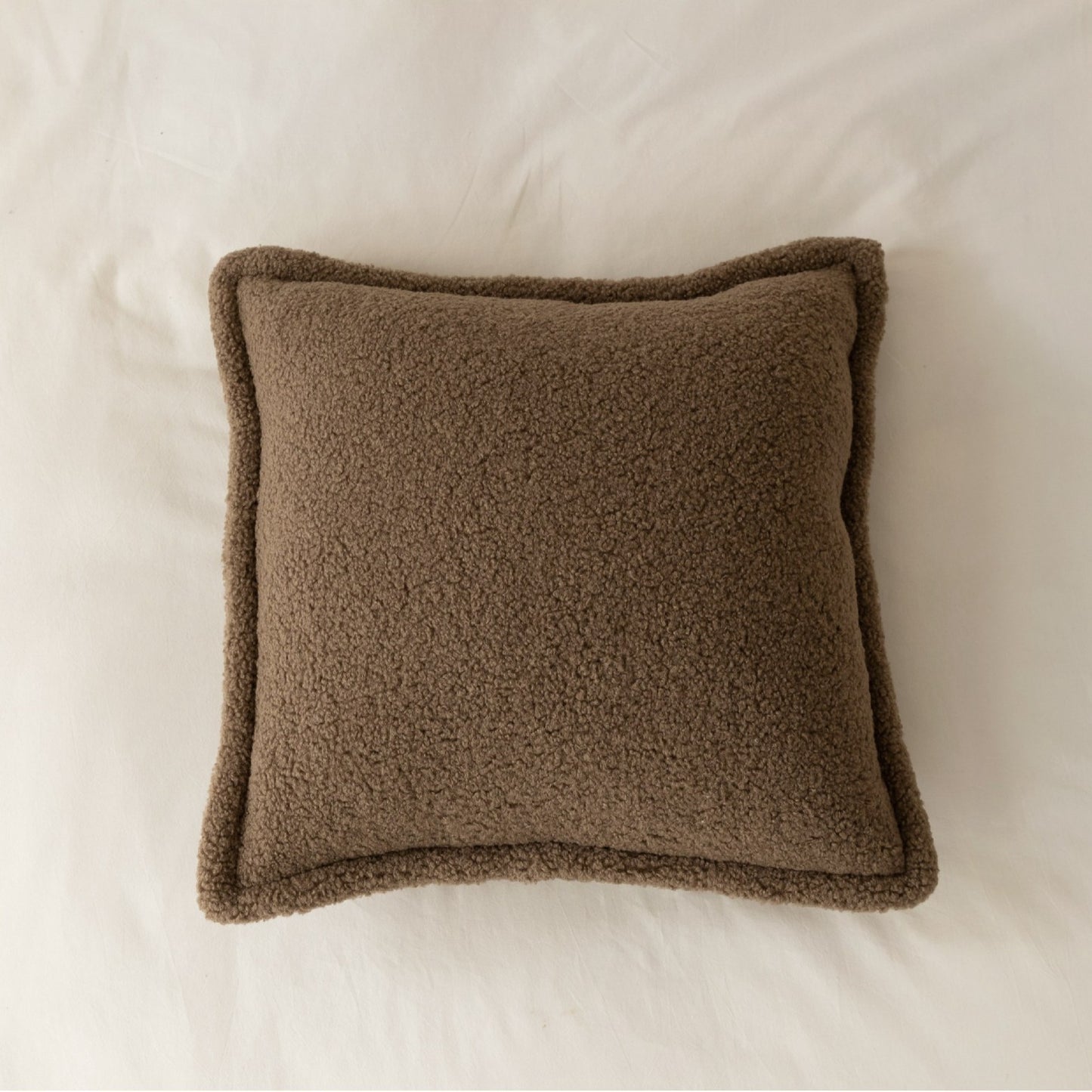 Sofa Backrest Grain Wool Plush Pillow Bedside Cushion