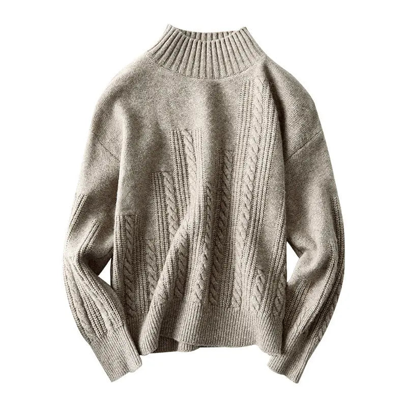 Turtleneck wool sweater women Nipaaj