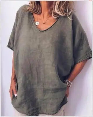 Loose Short Sleeves T-shirt Women Summer Tops Nipaaj