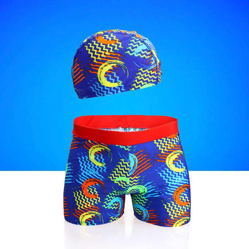 Children's Wide Waist Comfortable Swimming Trunks Swimming  Set