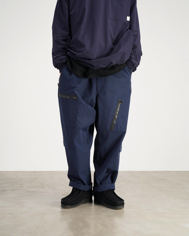 Waterproof Oversized Multi Pocket Zip Trousers