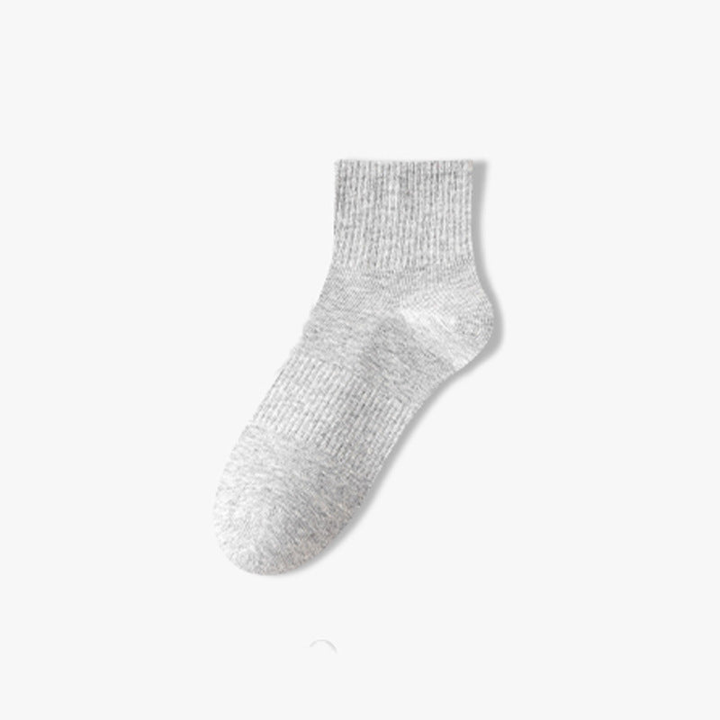 Men's Thin Knee-high Sweat Absorbing And Deodorant Antibacterial Socks