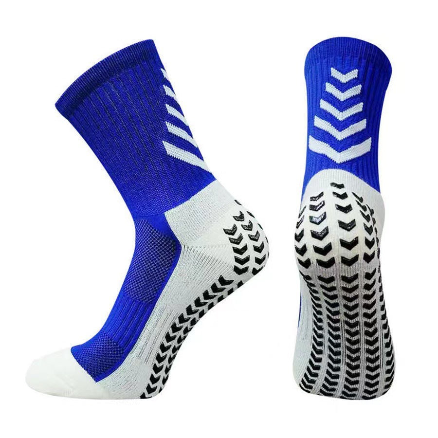 Men's Mid-calf Athletic Socks Socks For Running Non-slip Silicone Thickened