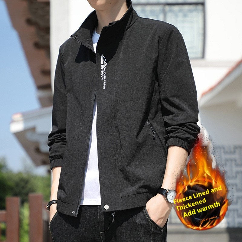 Men's Coat Stand Collar Casual Sports