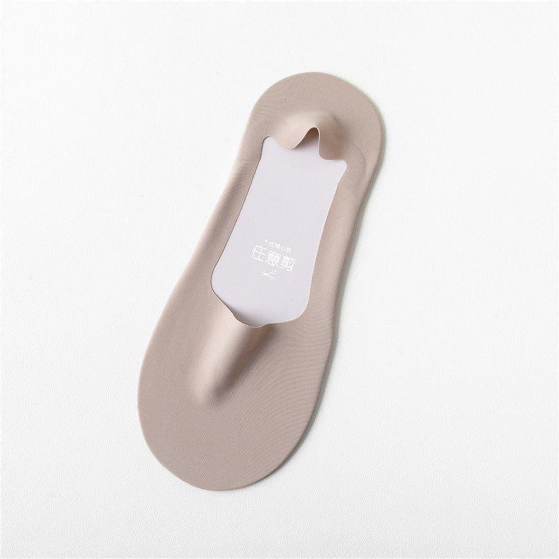 Men's Thin Arbitrary Cut Ice Silk Seamless Low Cut Socks