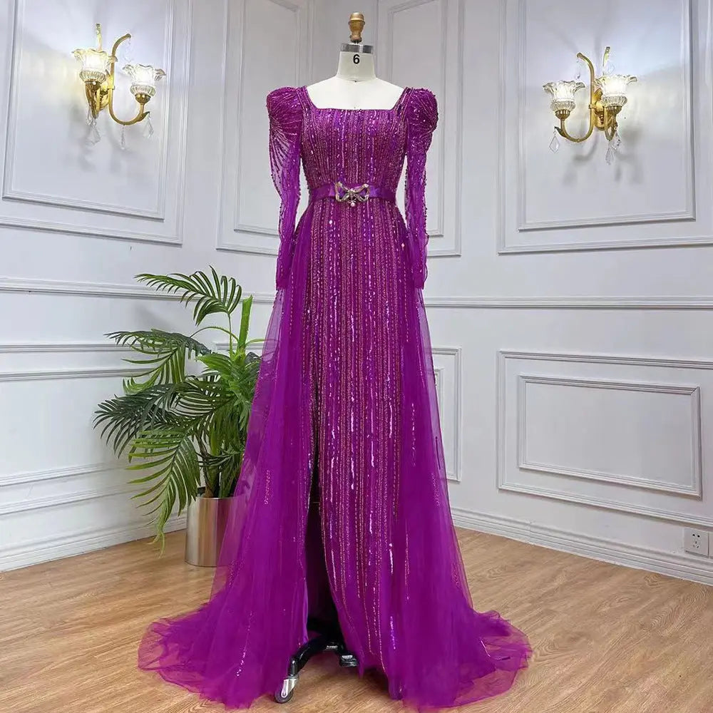 Rose Red Host Performance Evening Dress Nipaaj