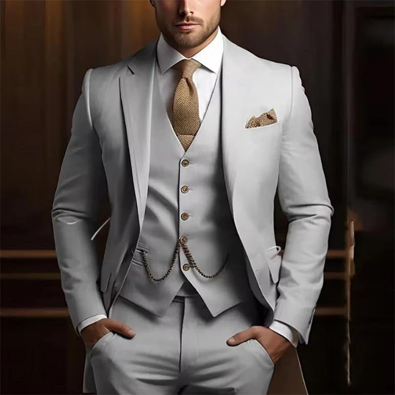 Men's High-grade Gentleman Temperament Slim Suit