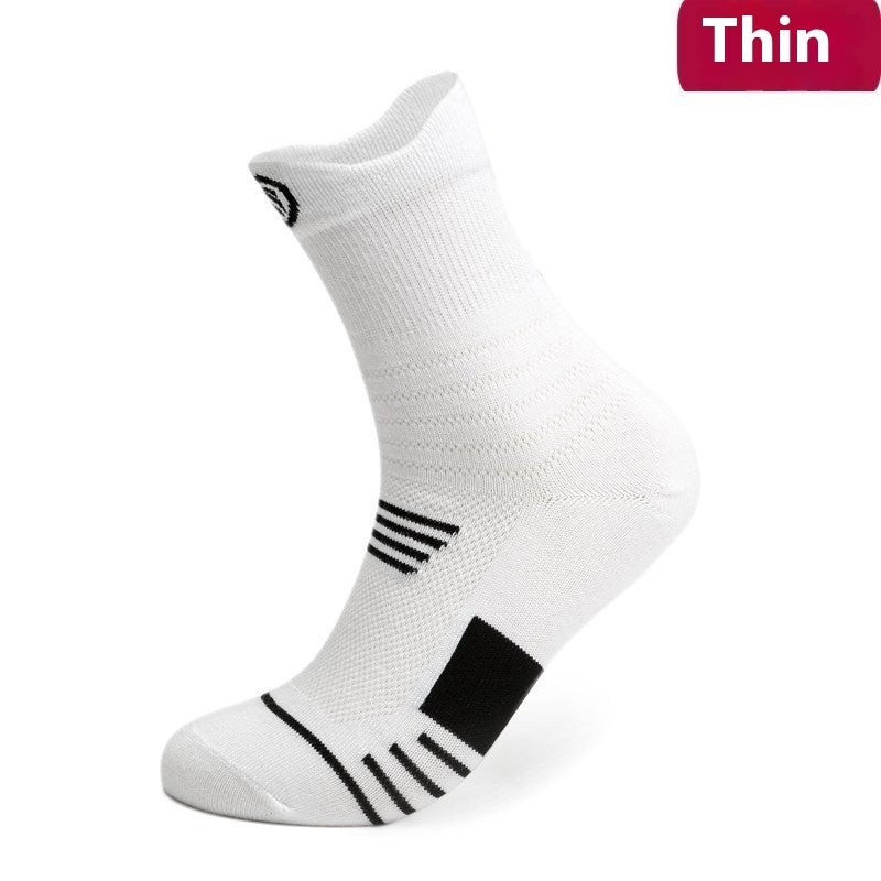 Running Socks Men's Basketball Stockings Thick Towel Bottom Terry-loop Hosiery