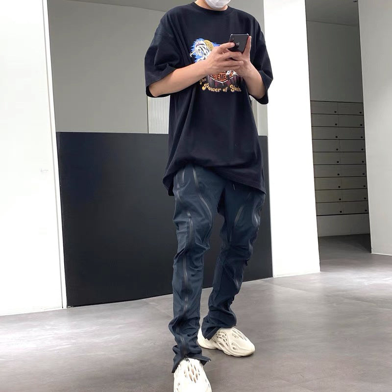 Functional Geometric Trendy Brand Women And Men Autumn Casual Trousers