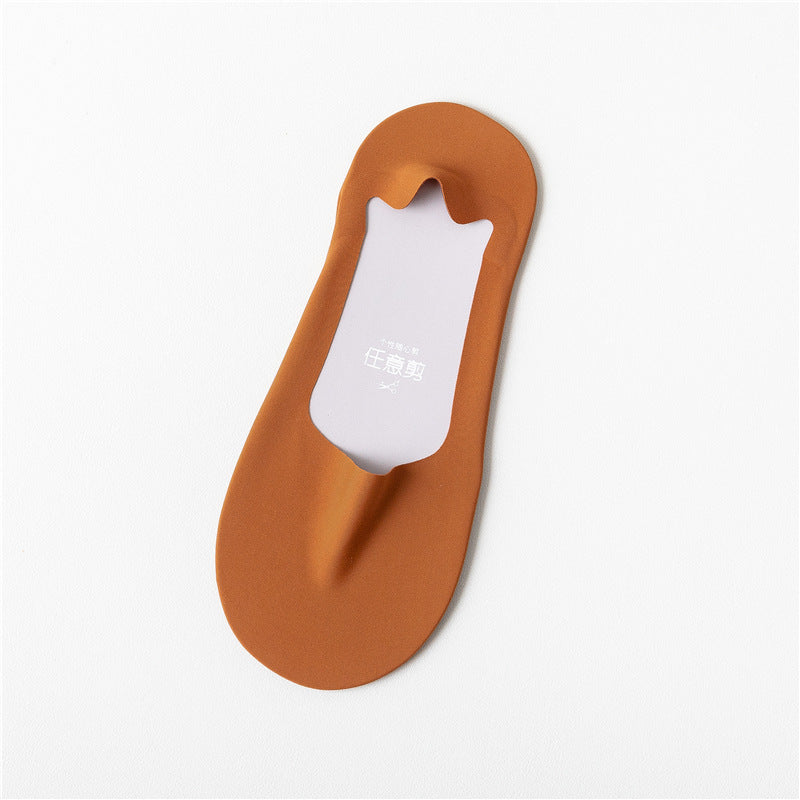 Men's Thin Arbitrary Cut Ice Silk Seamless Low Cut Socks