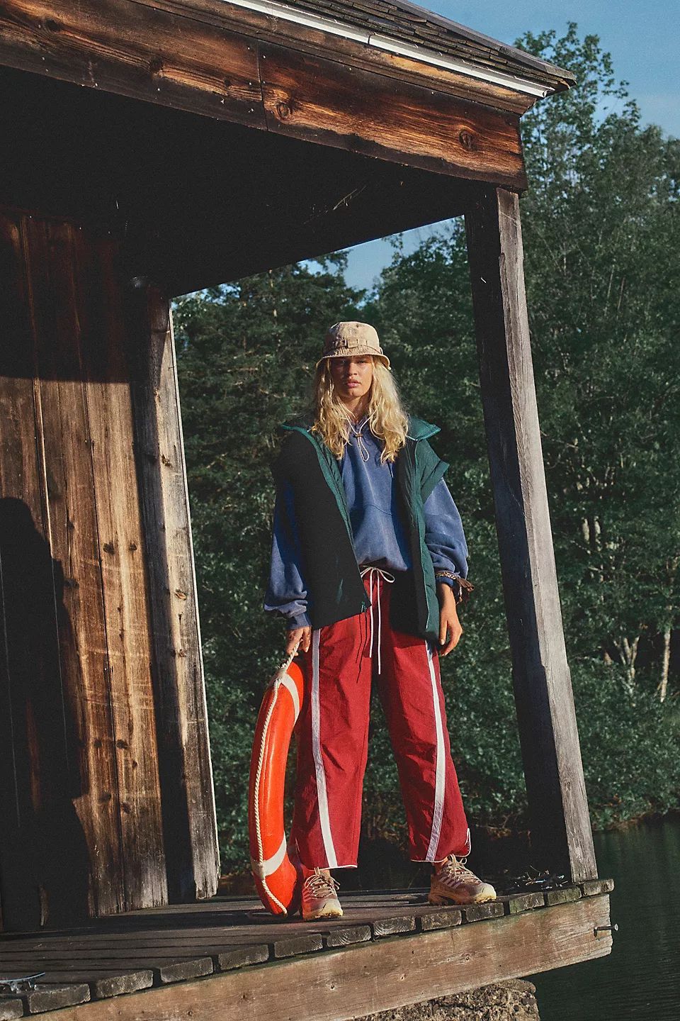 Women's Fashion Casual Loose Striped Sweatpants