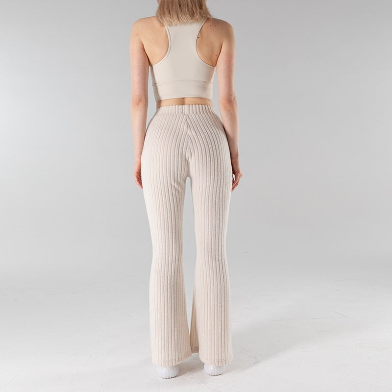 Women's Wide-leg Pants Fashion Horn Solid Color Slim Fit