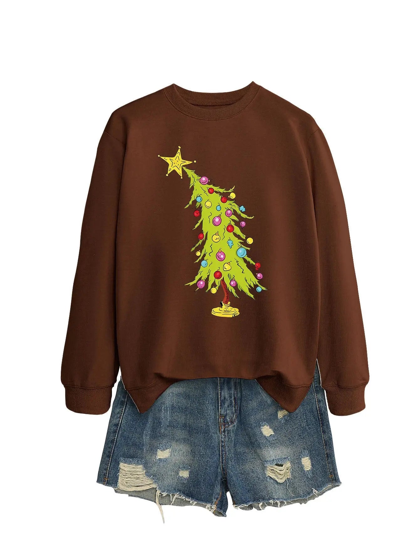 Five-pointed Star Green Christmas Tree Fashion Sweater Female Nipaaj