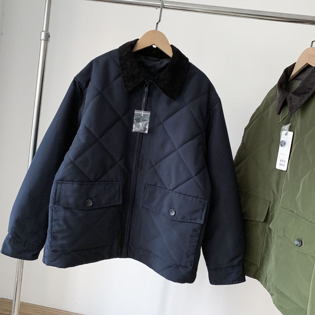 Autumn And Winter Cotton Two-color Jacket Men