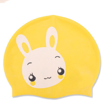 Silicone Children's Swimming Cap Cute Cartoon