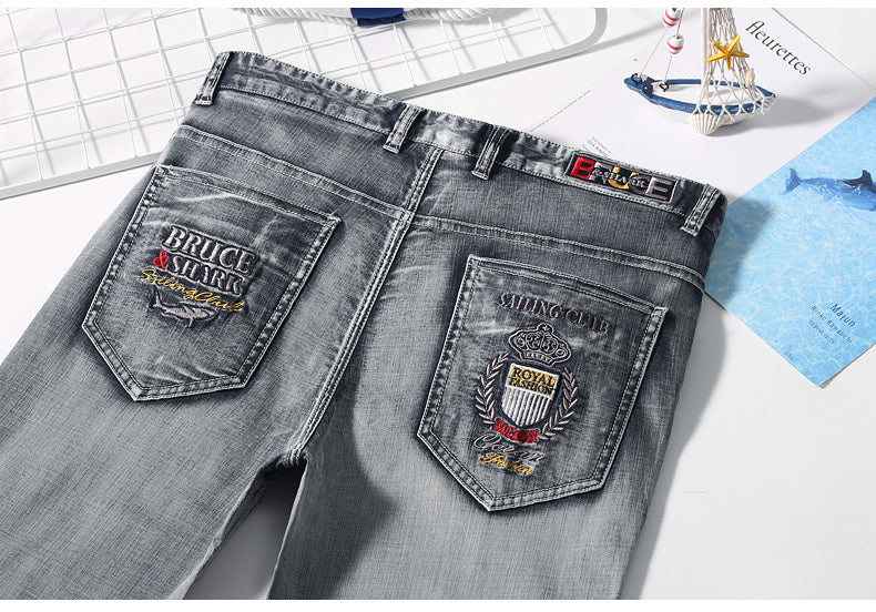 Men's Thin Straight Large Size Loose Jeans