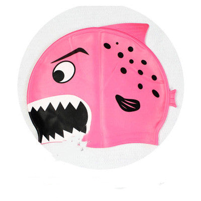 Silicone Children's Swimming Cap Cute Cartoon