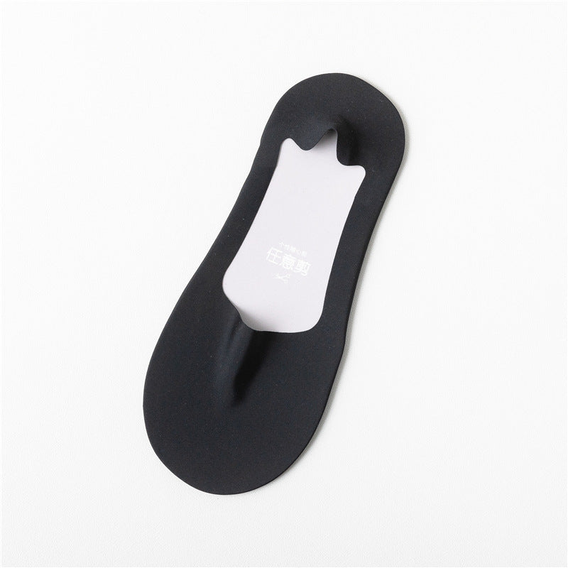 Men's Thin Arbitrary Cut Ice Silk Seamless Low Cut Socks