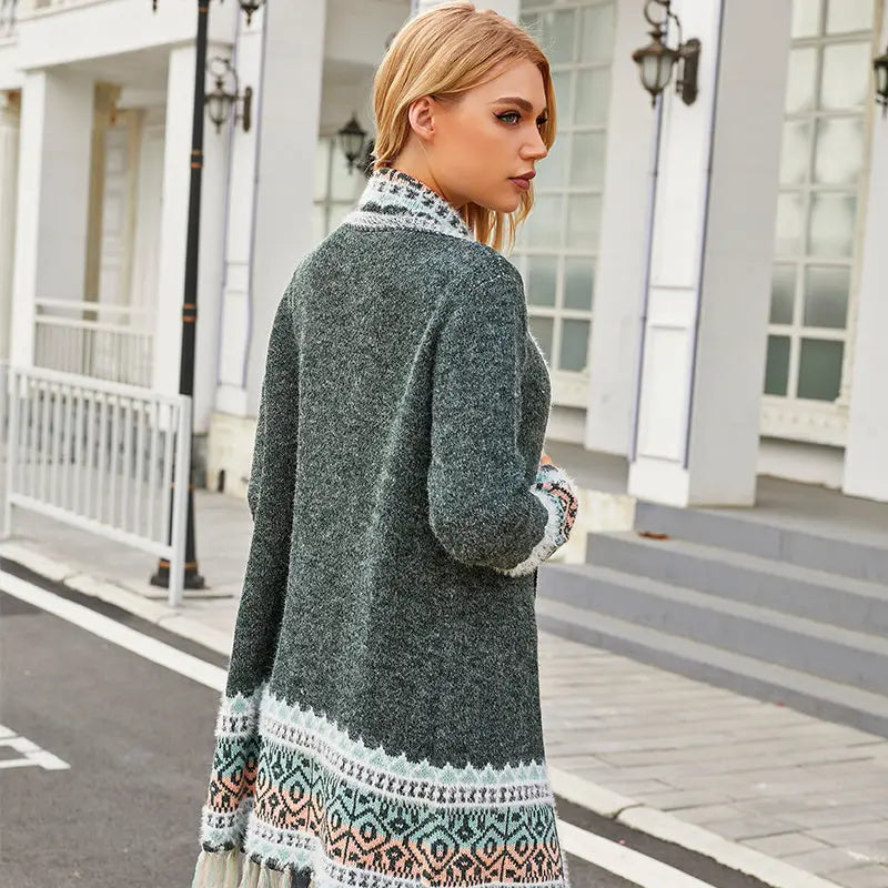 Women's Street Fashion Mid-length Loose Sweater Nipaaj