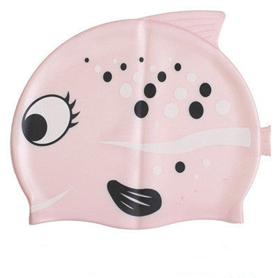 Silicone Children's Swimming Cap Cute Cartoon