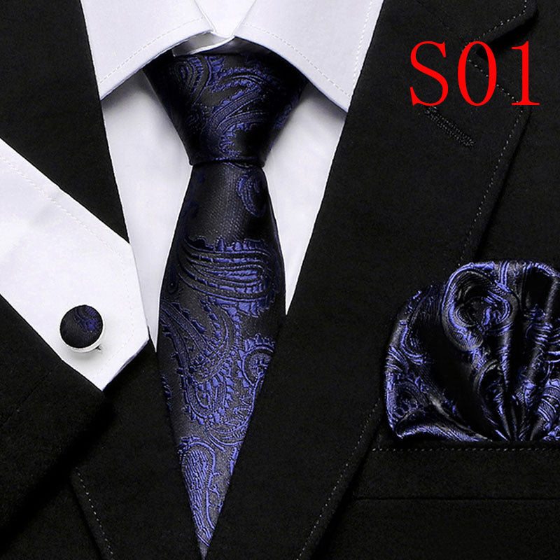 Paisley Series European And American Fashion Tie Three-piece Suit