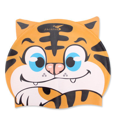 Silicone Children's Swimming Cap Cute Cartoon