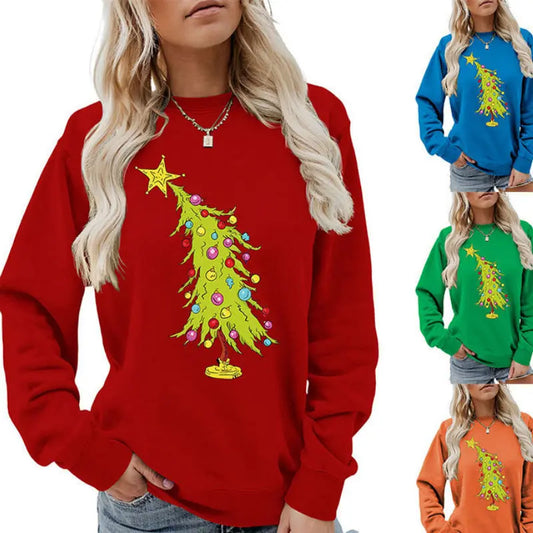 Five-pointed Star Green Christmas Tree Fashion Sweater Female Nipaaj