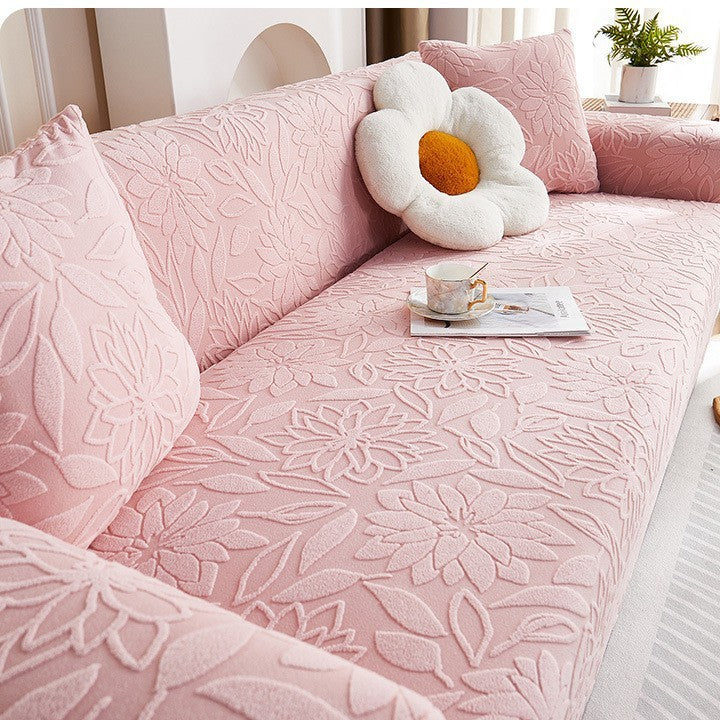 All-inclusive Universal Cushion Stain-resistant Anti-elastic Chaise Sofa Cover
