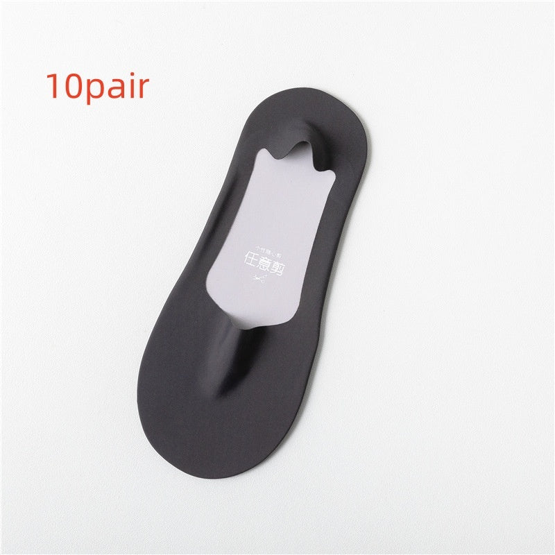 Men's Thin Arbitrary Cut Ice Silk Seamless Low Cut Socks