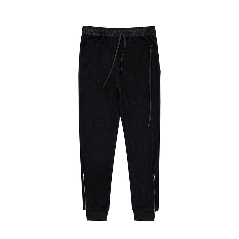 High Street Zip And Fleece Sweatpants Fashion