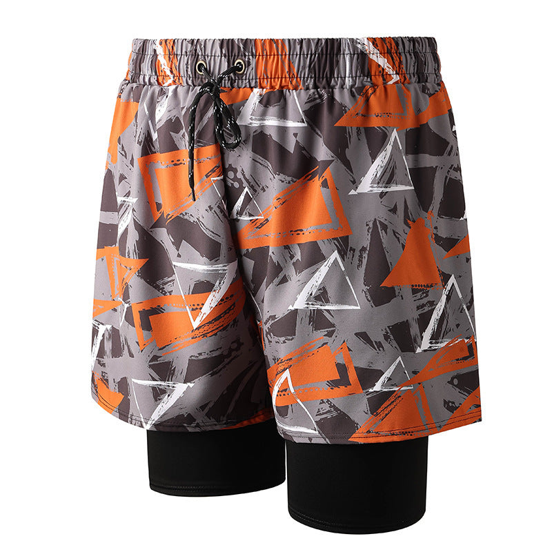 Anti-embarrassment Men's Swimming Trunks