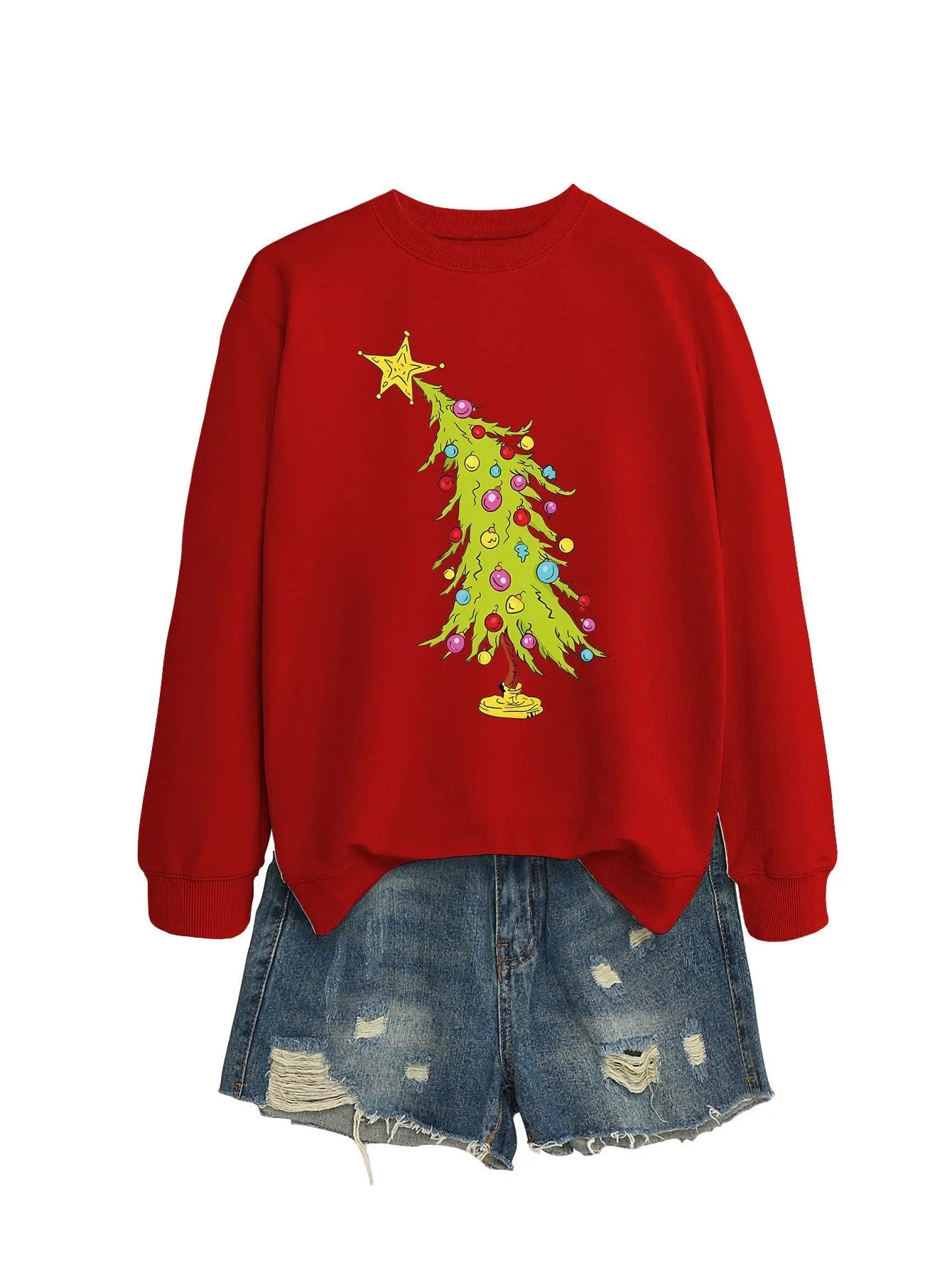 Five-pointed Star Green Christmas Tree Fashion Sweater Female Nipaaj
