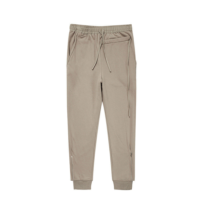 High Street Zip And Fleece Sweatpants Fashion