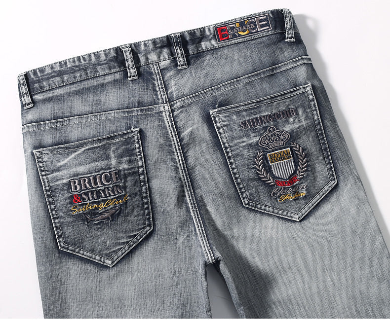 Men's Thin Straight Large Size Loose Jeans