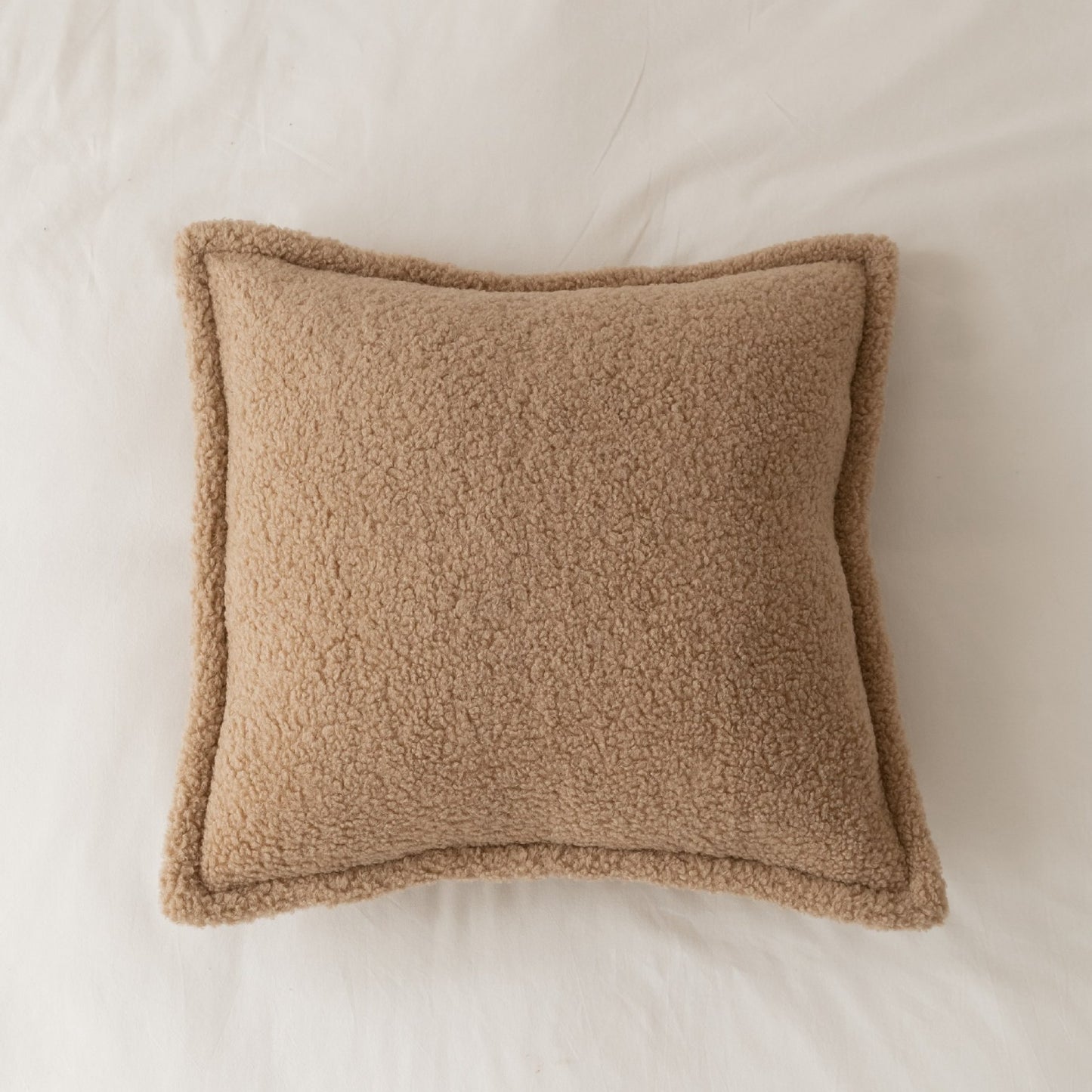 Sofa Backrest Grain Wool Plush Pillow Bedside Cushion