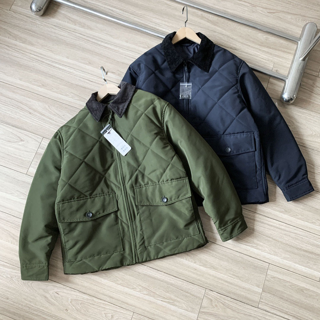Autumn And Winter Cotton Two-color Jacket Men