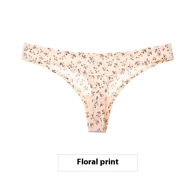 Ice Silk Seamless One-piece Women's Underwear